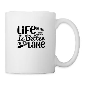 Life is better at the Lake - Mug - white - Right