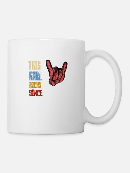 Rock since 1986 Rockmusik - Tasse - Weiß
