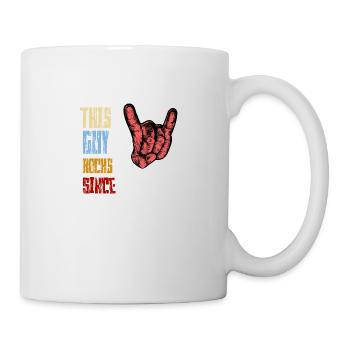 Rock since 1972 Birthday Rock Music - Mug - white - Right