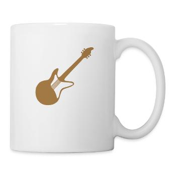 Cool Elektrogitarre Gitarrist Gitarre - Tasse - Weiß - Rechts