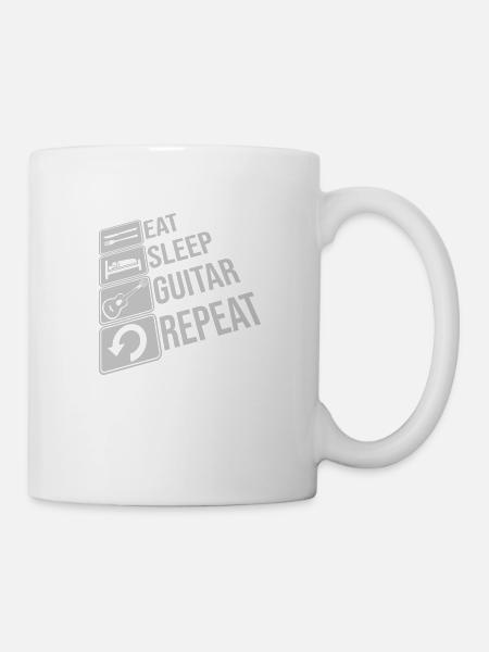 Rock Eat Sleep Repeat - Tasse - Weiß