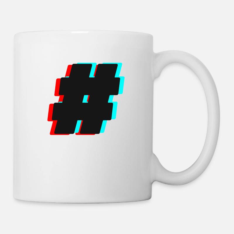 Hashtag # - Tasse - Weiß