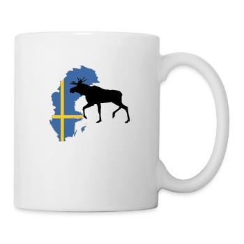 Schweden Elch - Tasse - Weiß - Rechts