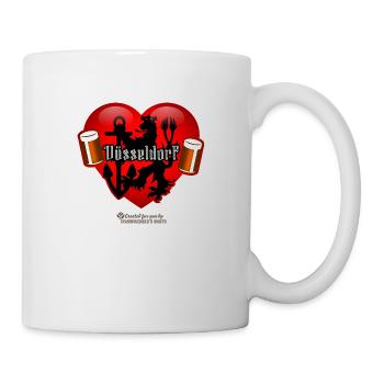 Düsseldorf Heart Bergischer Löwe Altbierbecher - Mug blanc - blanc - Droite