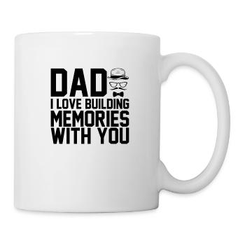 Papa j’adore construire des souvenirs avec toi - Mug blanc - blanc - Droite