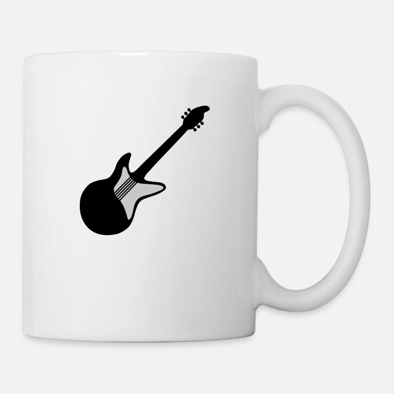 Guitare électrique Guitariste Jouer guitare - Mug blanc - blanc