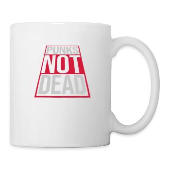 punks not dead Zitat - Tasse - Weiß - Rechts