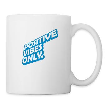 Motivation Positive Vibes seulement - Mug blanc - blanc - Droite