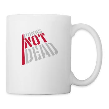 punks not dead Zitat - Tasse - Weiß - Rechts