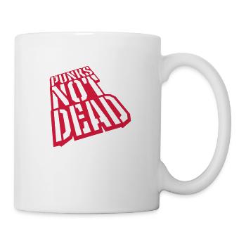 Zitat punks not dead - Tasse - Weiß - Rechts