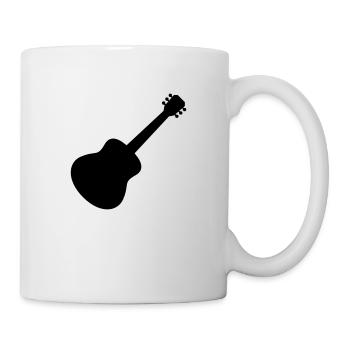 Silhouette Gitarrist Gitarre spielen - Tasse - Weiß - Rechts