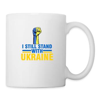je suis encore soutiens Ukraine - support Ukraine - Mug blanc - blanc - Droite