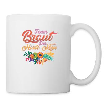 Team Braut Der harte Kern - Tasse - Weiß - Rechts