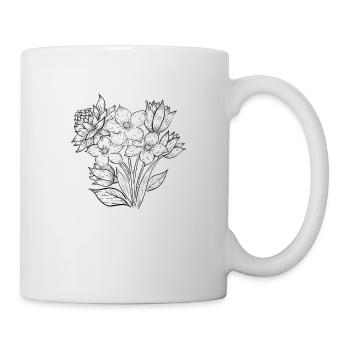 Illustration Flowers Early Summer - Mug - white - Right