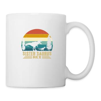 Sister Saurus Rex - Mug - white - Right