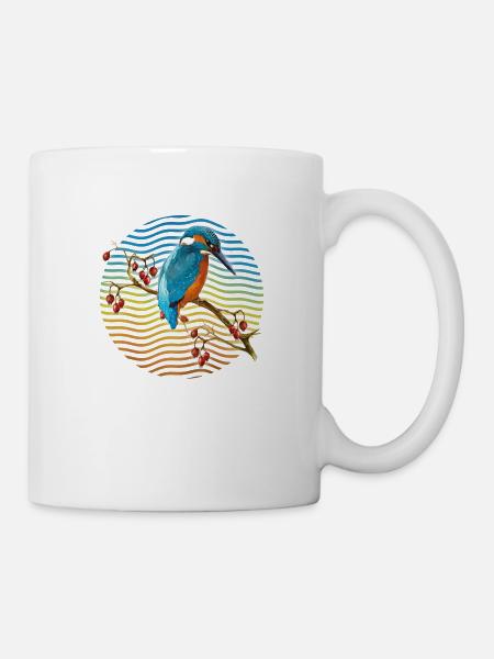 Oiseau coloré - Mug blanc - blanc