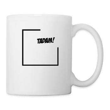 Tadam ! Motif noir - Mug blanc - blanc - Droite