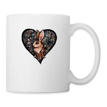 Kaninchen - Tasse - Weiß - Rechts