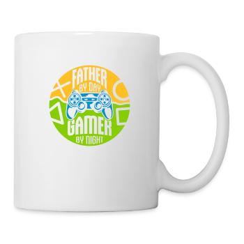 father by day Gamer - Mug - white - Right
