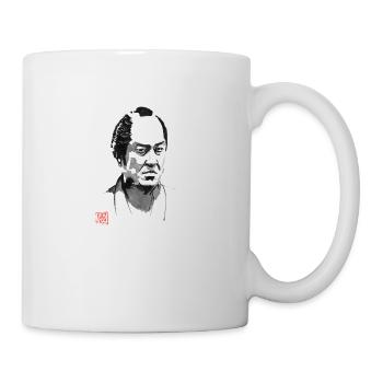 bad samurai portrait - Mug - white - Right