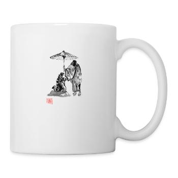 geisha and baby - Mug blanc - blanc - Droite