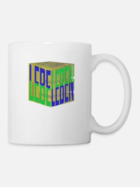Lebe Dein Leben - Würfel - Tasse - Weiß