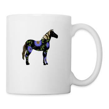Pferd - Tasse - Weiß - Rechts