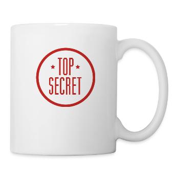 Streng geheim - Tasse - Weiß - Rechts