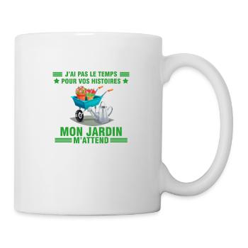 Jardinier jardinage idée cadeau jardin humour - Mug blanc - blanc - Droite