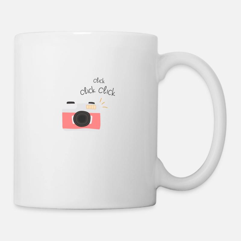 Klicken Sie auf Klicken Sie auf Klicken Sie - Tasse - Weiß