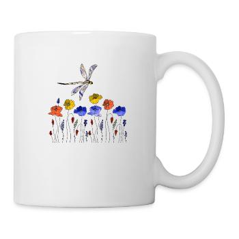 Libelle - Tasse - Weiß - Rechts
