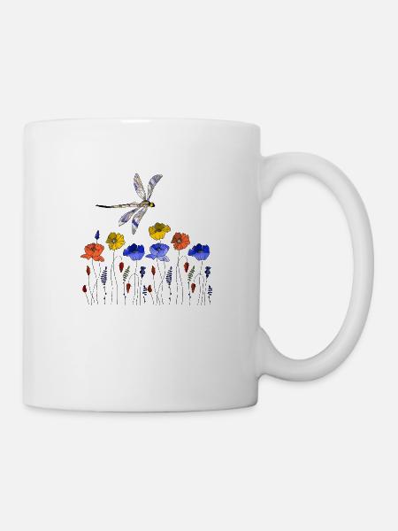 Libellule - Mug blanc - blanc