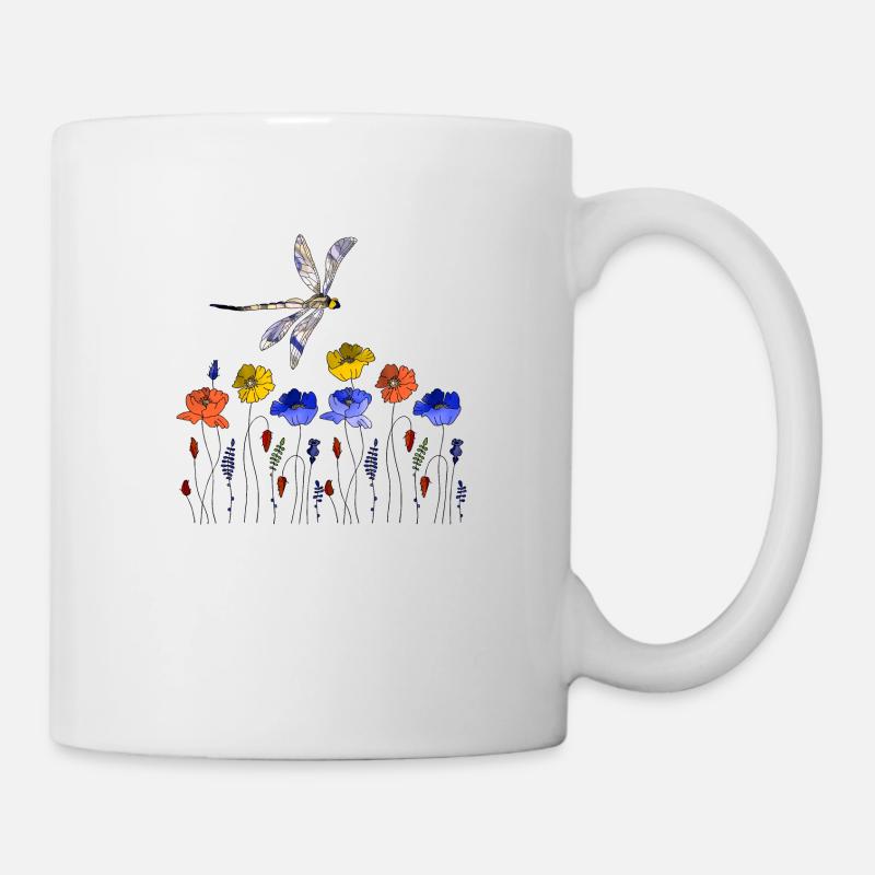 Libellule - Mug blanc - blanc