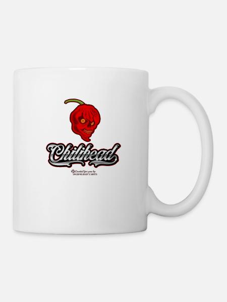 Chili Fan Design Chilihead - Tasse - Weiß