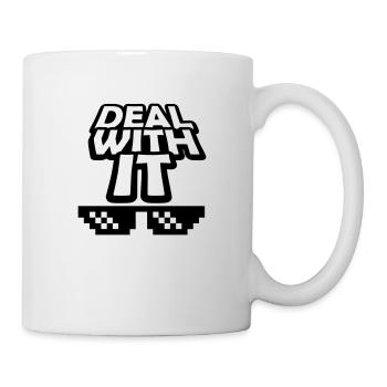 Text Deal with it - Mug - white - Right