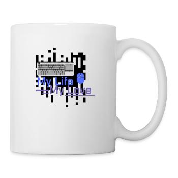 Nerd MY LIFE MY LOVE - Tasse - Weiß - Rechts