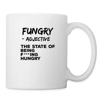 Drôle Hungry Definition Fungry Fucking affamé - Mug blanc - blanc - Droite