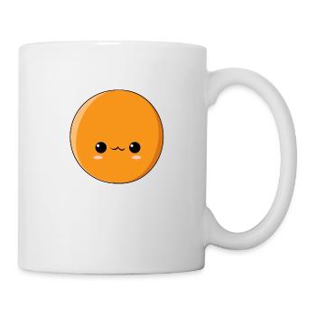 Orange - Tasse - Weiß - Rechts