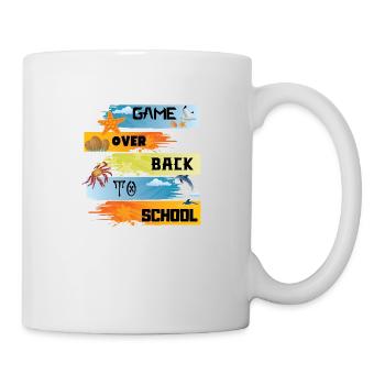 Spiel vorbei zurück zur Schule - Tasse - Weiß - Rechts