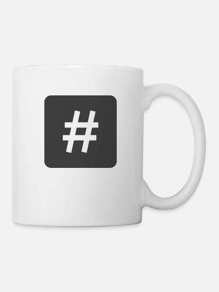 Hashtag - Mug - white