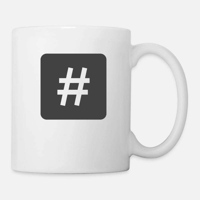 Hashtag - Mug - white