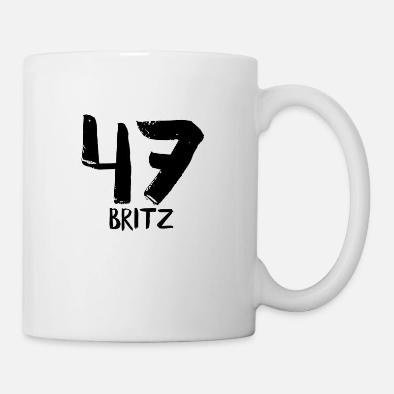 47 britz black - Tasse - Weiß