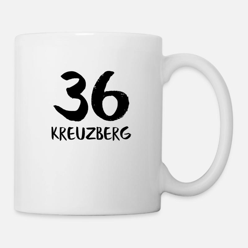 36 kreuzberg black - Tasse - Weiß