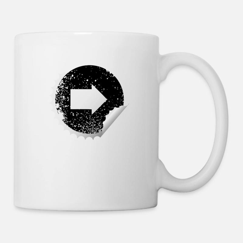 Sticker Arrow - Mug - white