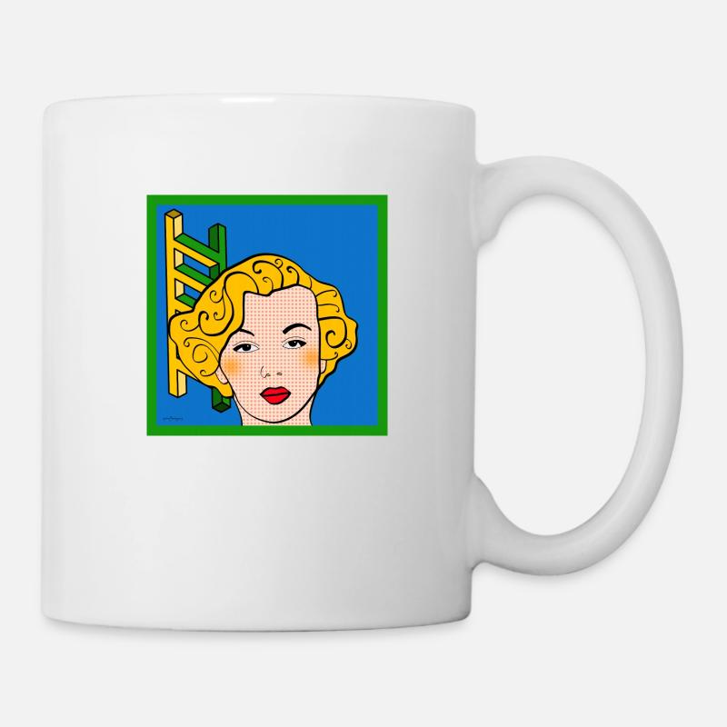 Groovie Chick T-Shirt - Tasse - Weiß