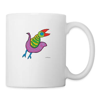 oiseau 11 - Mug blanc - blanc - Droite
