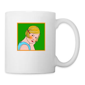 T-shirt vintage 1980 - Mug blanc - blanc - Droite
