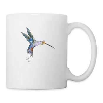 Oiseau - Mug blanc - blanc - Droite