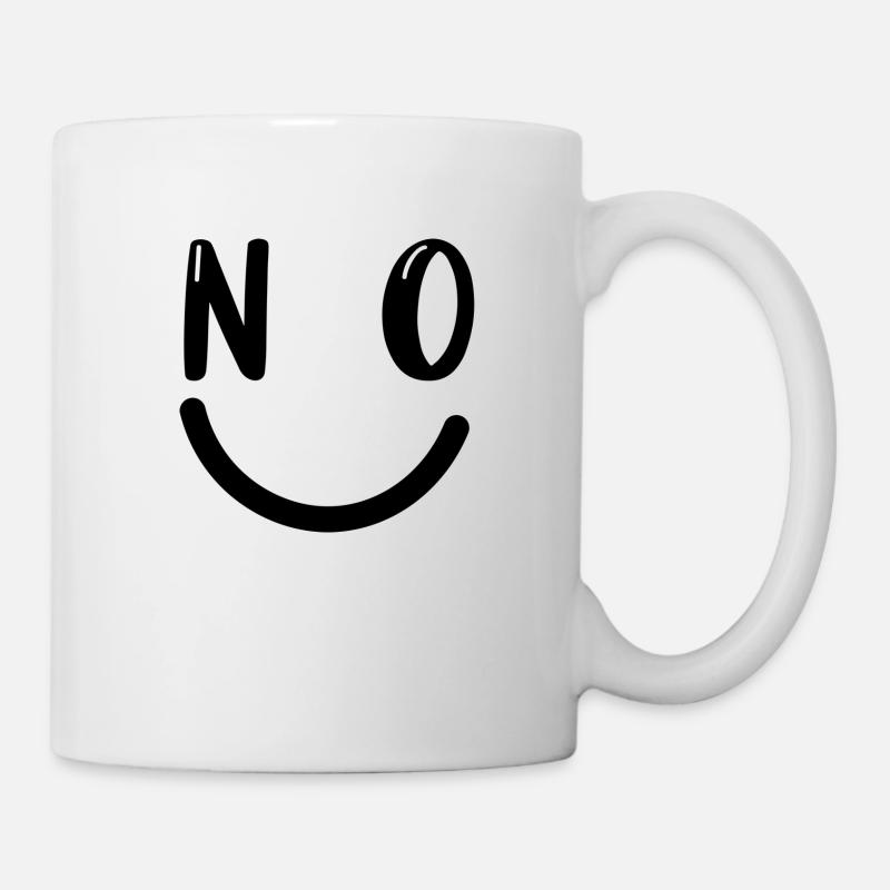 no funny smile - Mug - white