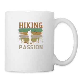 hiking is my passion gift idea Hiking - Mug - white - Right